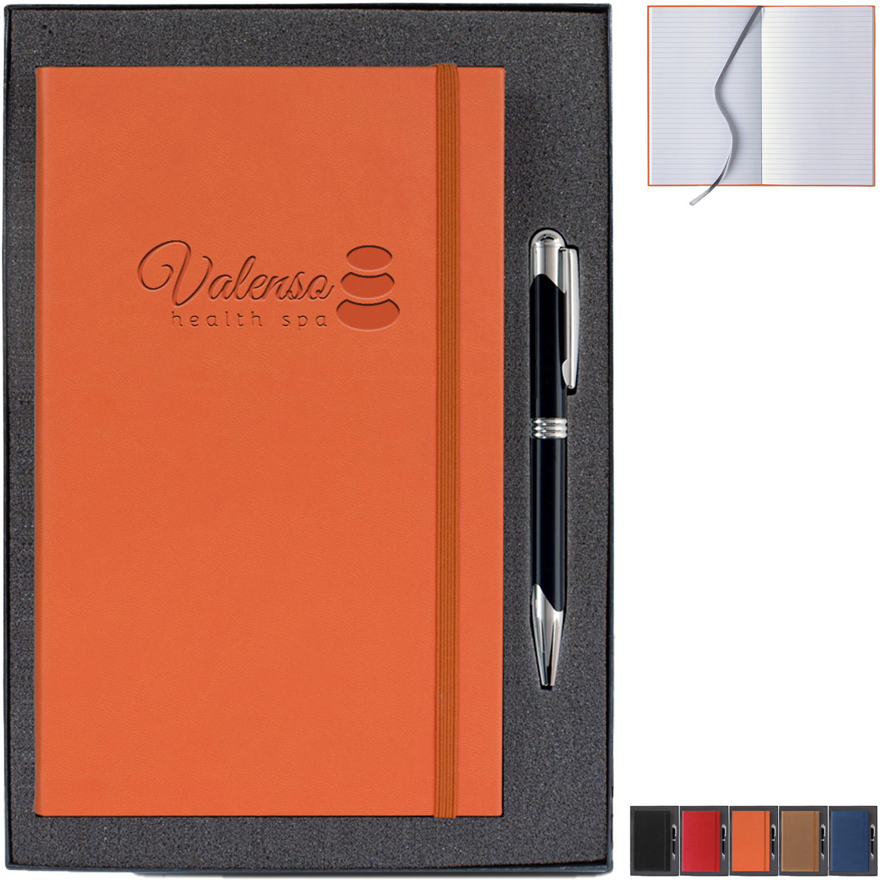 Product Photo 1 Tucson Banded Medio White Pg Lined Gift Set