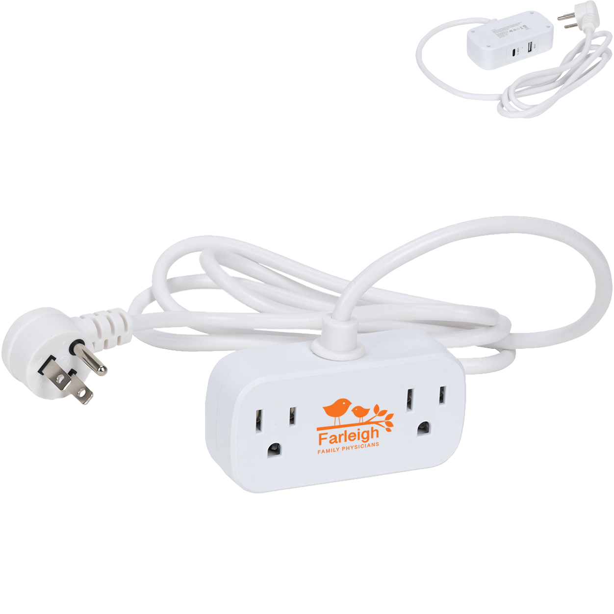 Product Photo 1 Zip 5 Ft. Power Strip w/ Type-C, USB & AC Outlets