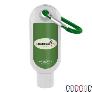 Clear Bottle Sunscreen w/Carabiner SPF 30, 1.9oz. - SZ1004