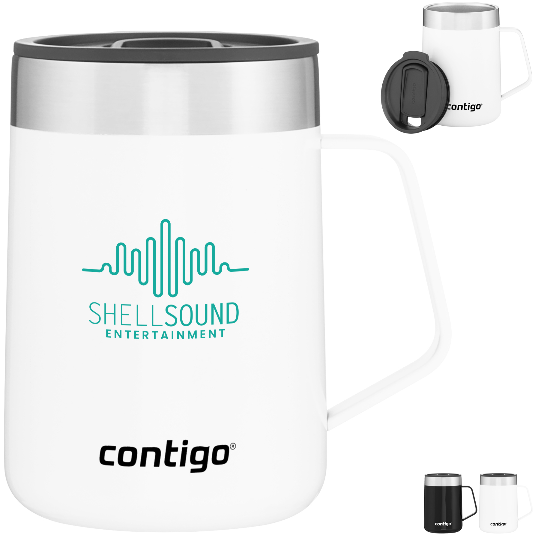 Product Photo 1 Contigo® Streeterville Double Wall Stainless Steel Mug, 14oz.