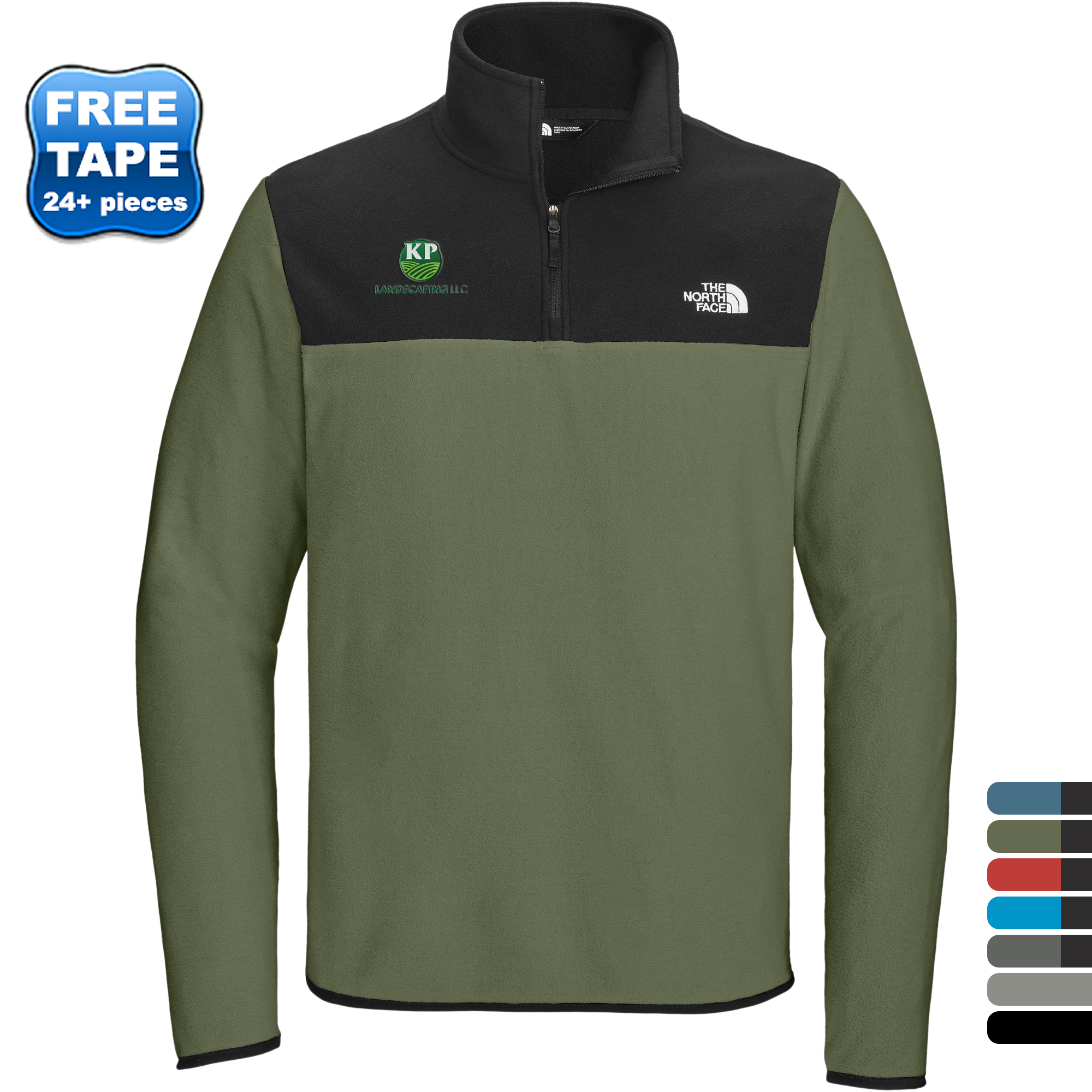 Product Photo 1 The North Face® Glacier Recycled Polyester 1/4-Zip Men's Fleece