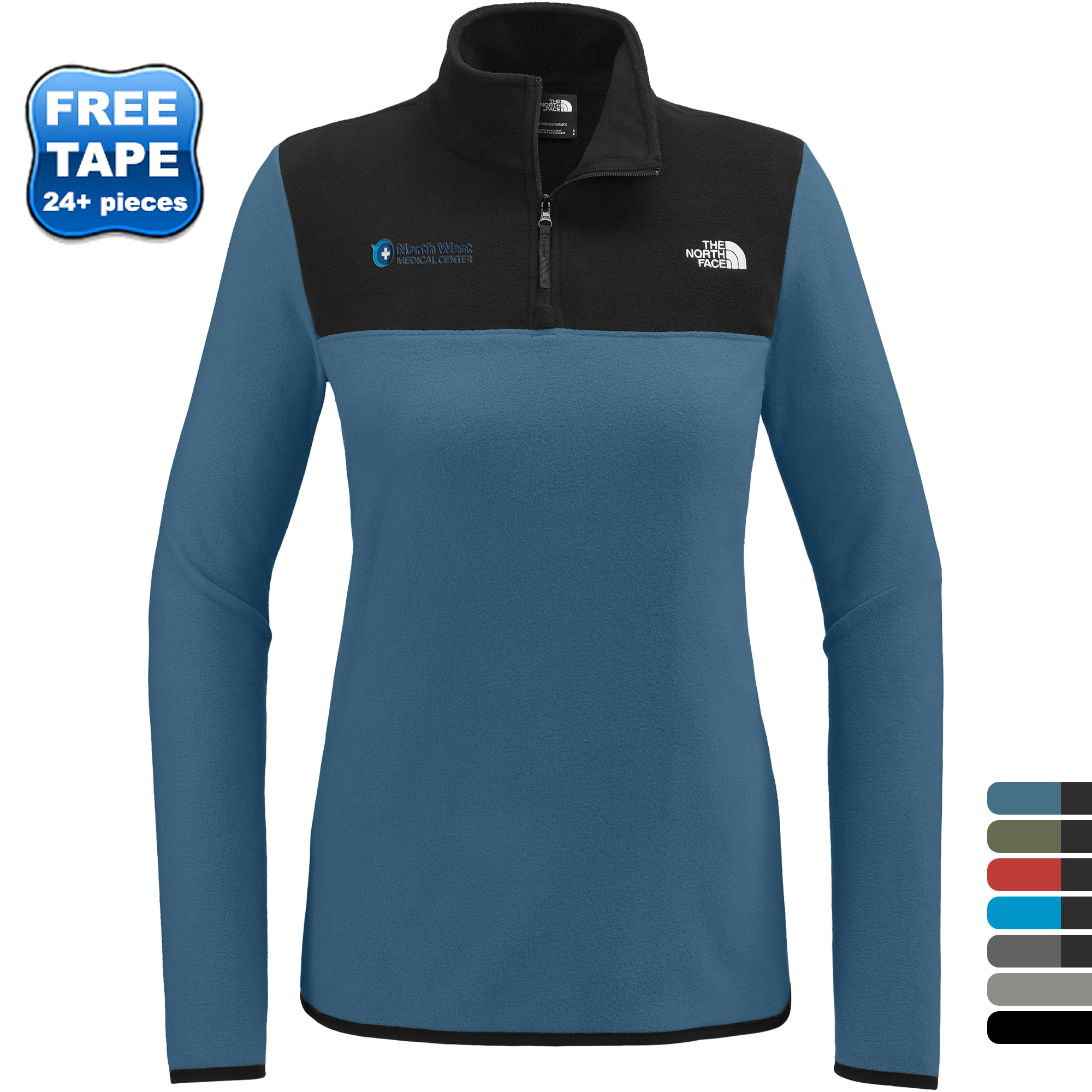 Product Photo 1 The North Face® Glacier Recycled Polyester 1/4-Zip Ladies' Fleece