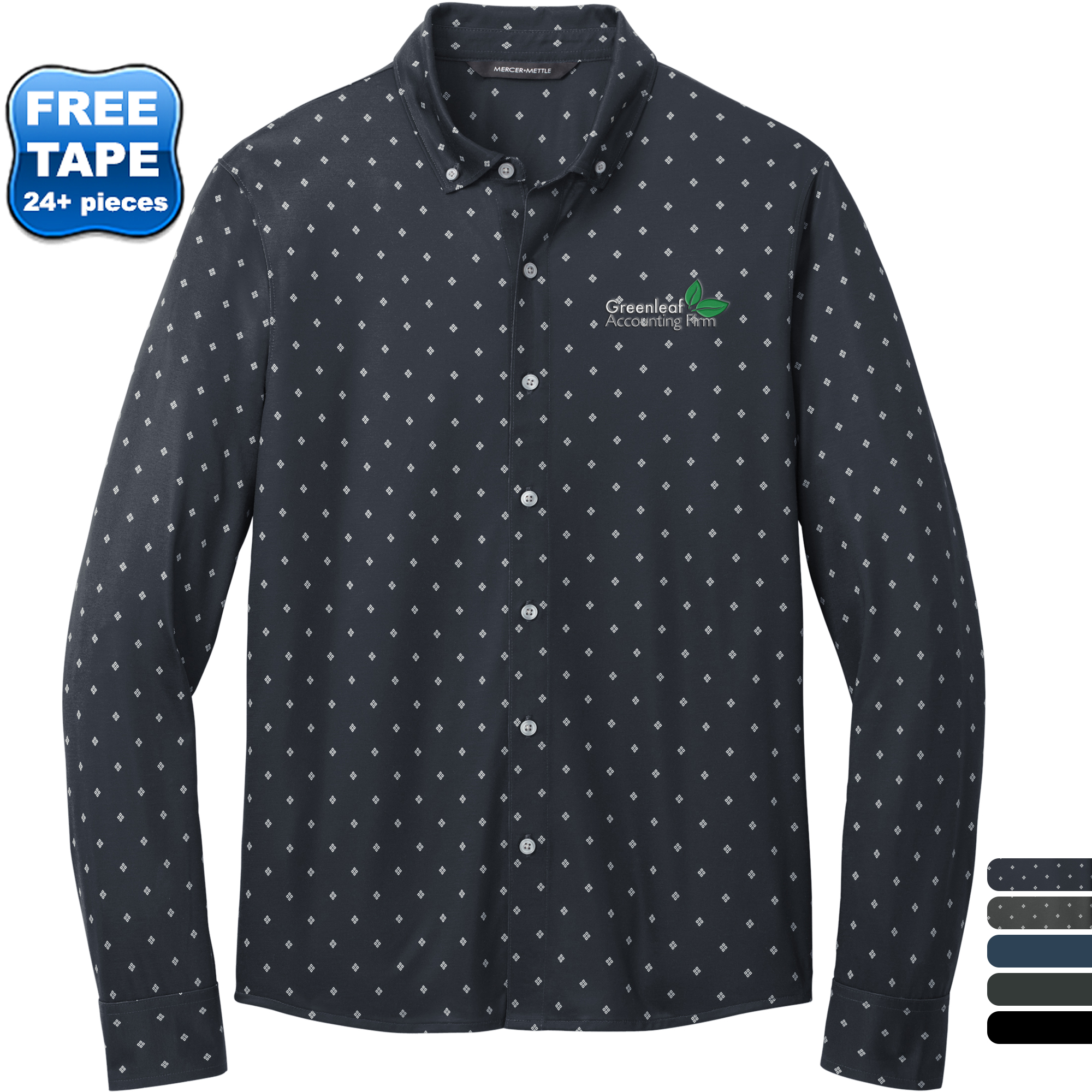 Product Photo 1 MERCER+METTLE™ Stretch Poly/Spandex Jersey Long Sleeve Men's Shirt