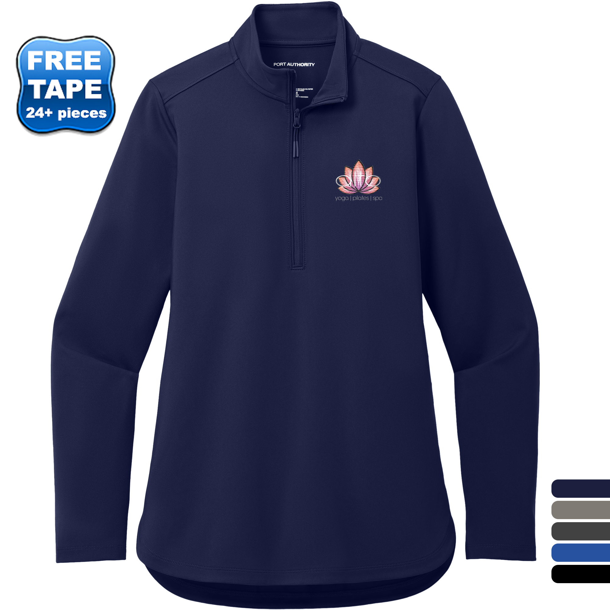 Product Photo 1 Port Authority® C-FREE® Recycled Poly/Spandex Double Knit Ladies' 1/4 Zip