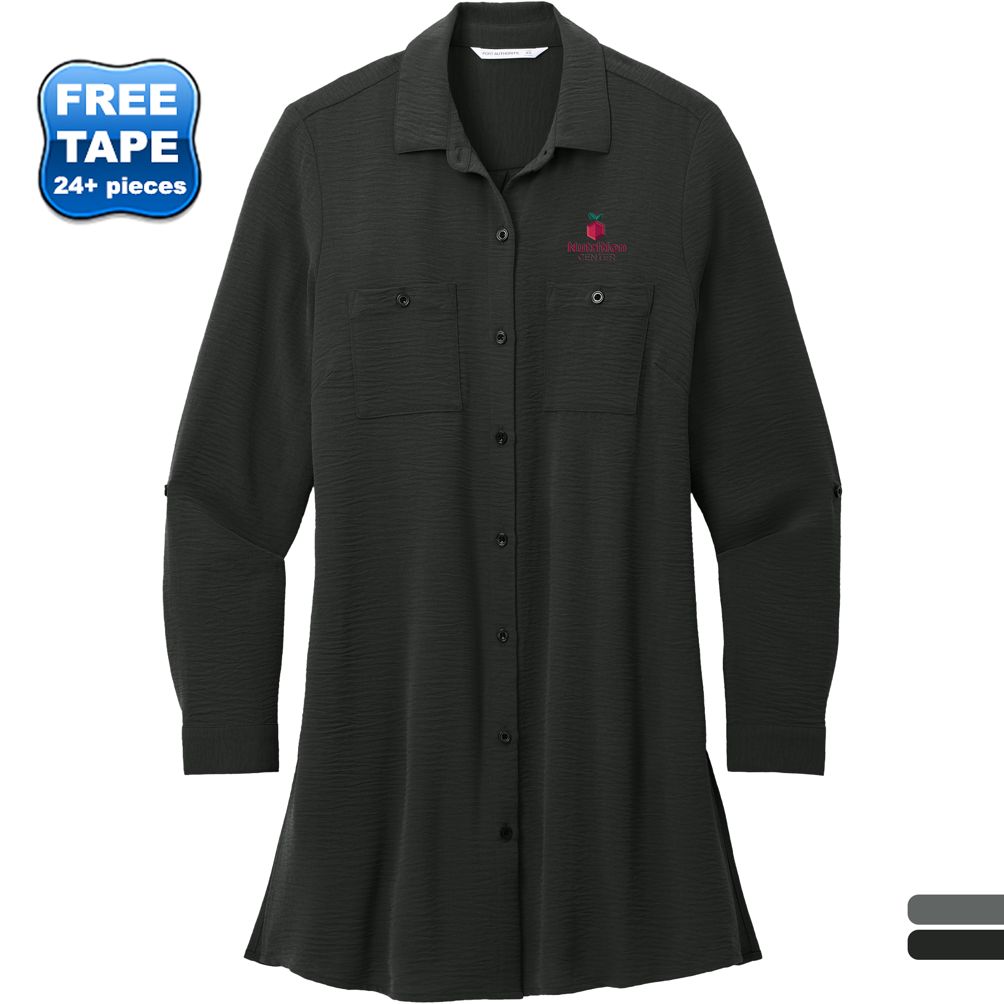 Product Photo 1 Port Authority® Textured Crepe Ladies' Long Tunic