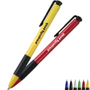 Clip Grip Rectractable Ballpoint Pen - HB3107