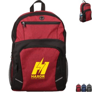 Stanford Heathered Polyester 16" Laptop Backpack - EV1089