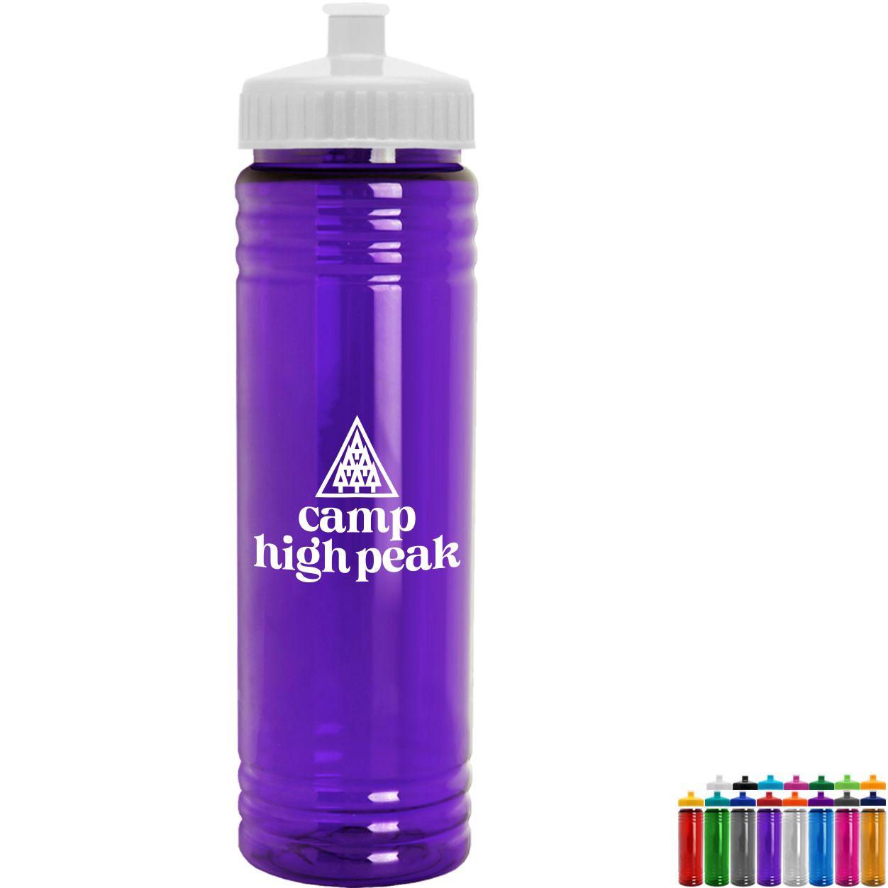 Product Photo 1 Slim Fit Water Bottle With Push-Pull Lid, 24oz.