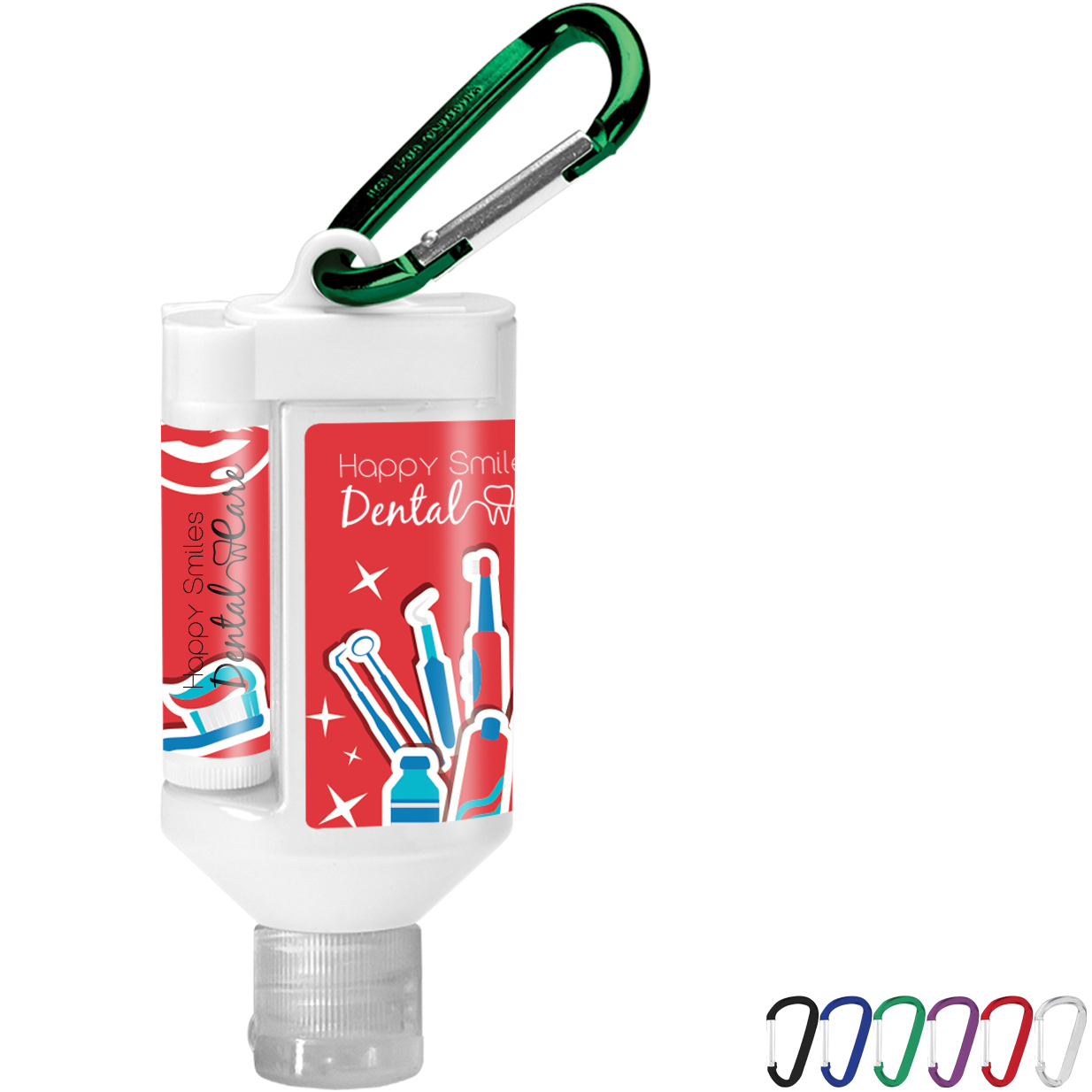 Product Photo 1 Duo Bottle SPF 30 Sunscreen, SPF 15 Lip Balm & Carabiner, 1.9oz.
