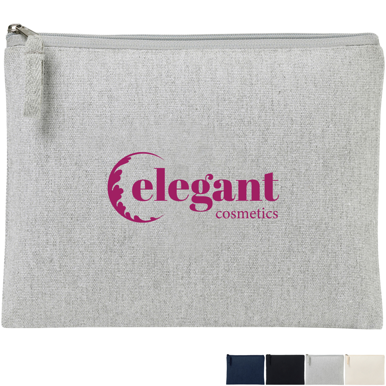 Product Photo 1 AWARE™ Recycled Cotton Zippered Pouch