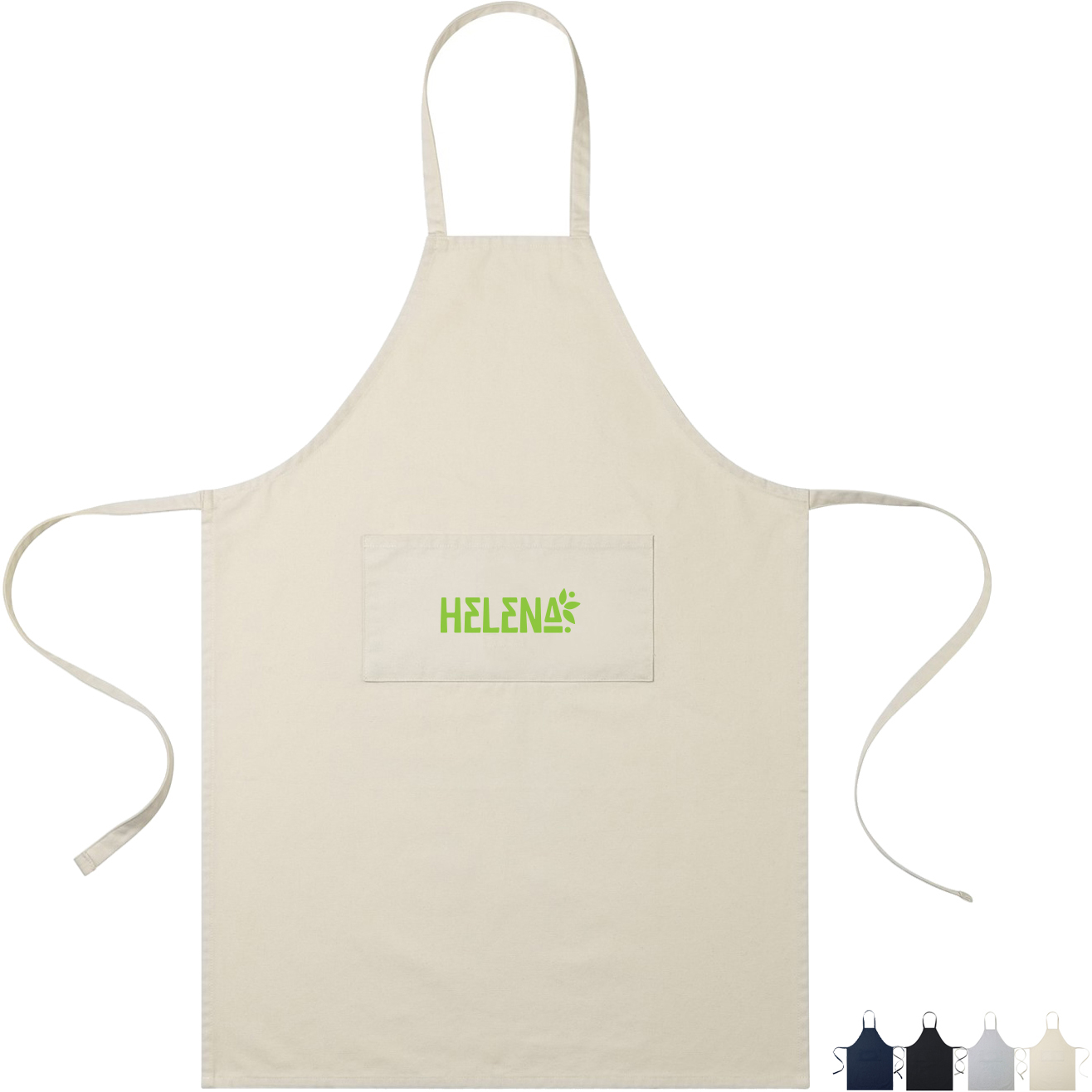 Product Photo 1 AWARE™ Recycled Cotton Bib Front Apron w/ Pocket