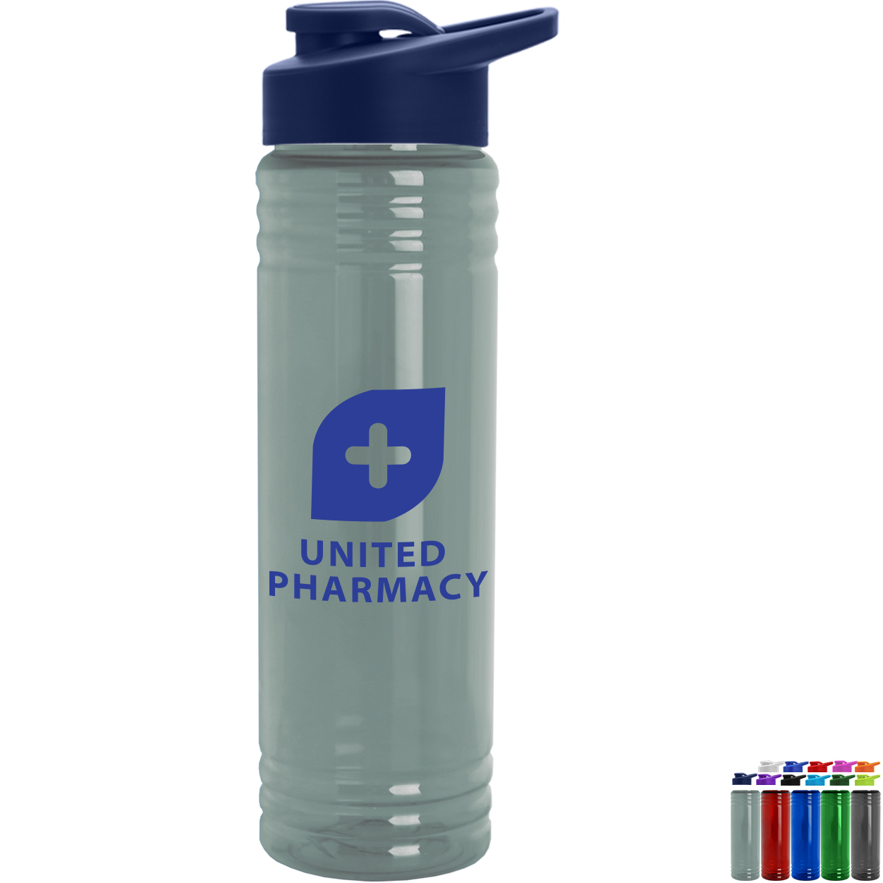 Product Photo 1 Slim Fit UpCycle RPET Bottles With Drink-Thru Lid, 24oz.