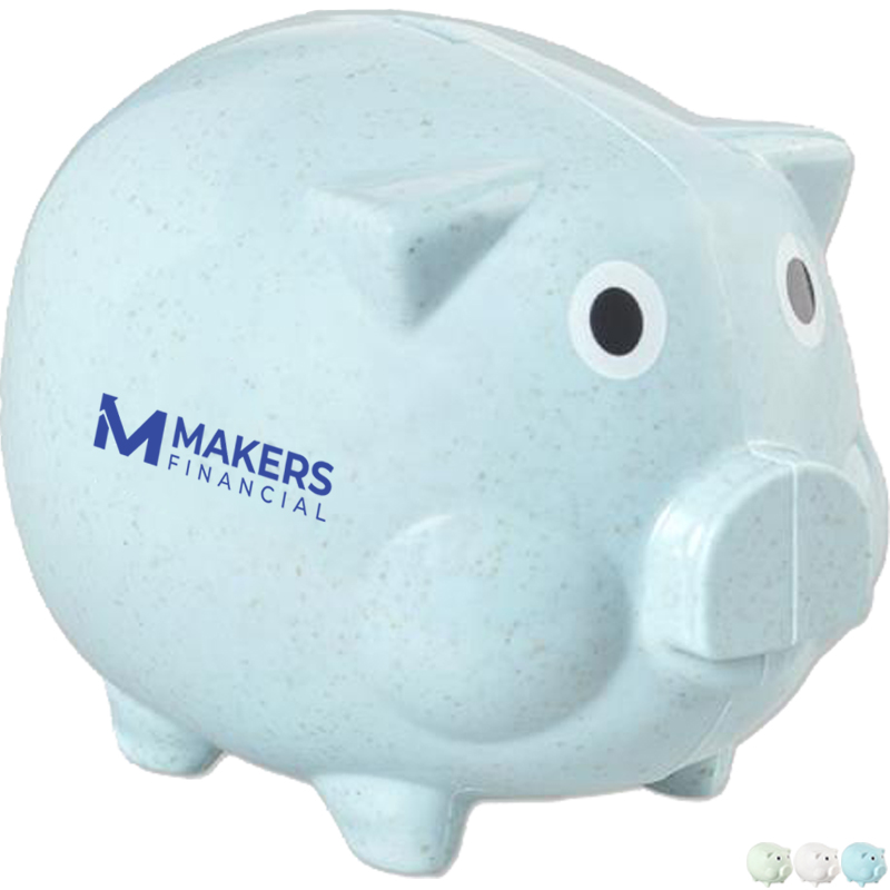 Product Photo 1 Classic Wheat Straw Piggy Bank