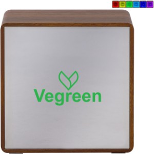 Orbit Wood Grain Mirror Light-Up Speaker - SZ1227