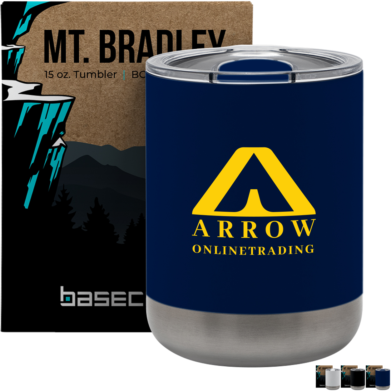 Product Photo 1 Basecamp® Double Wall Vacuum Tumbler w/ Slide Lid, 15oz.