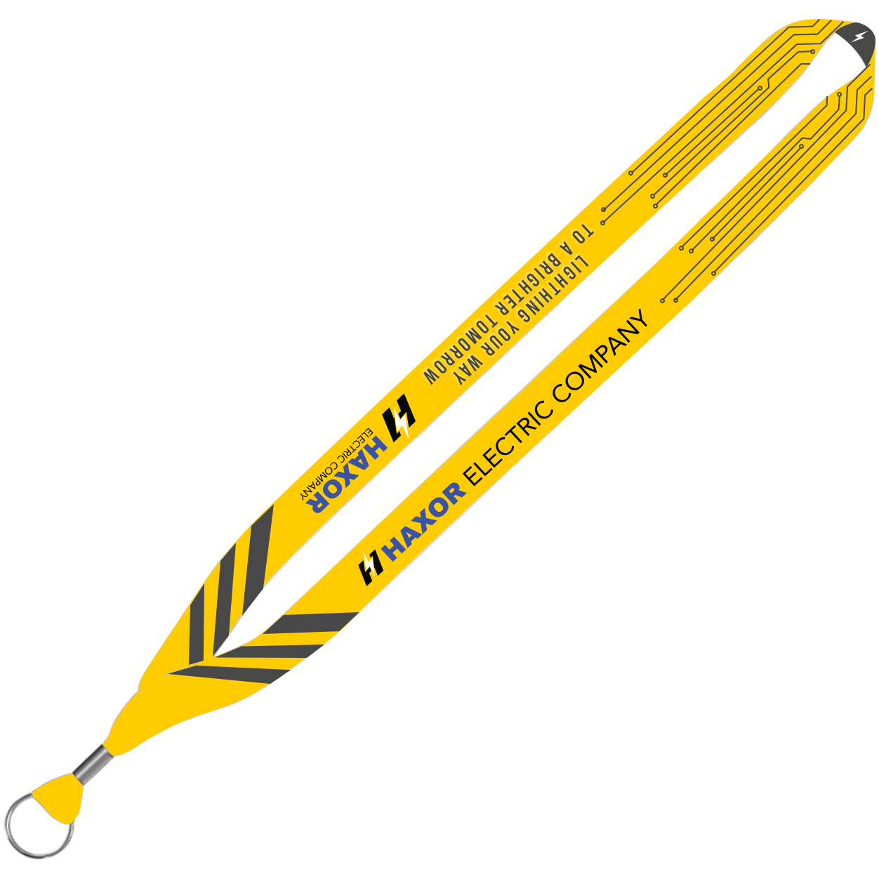 Product Photo 1 USA Made 3/4" Dye-Sublimated Lanyard w/ Zinc Crimp & Zinc Split-Ring