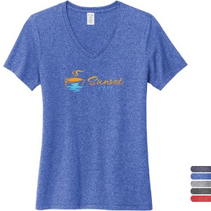 Allmade® Recycled Blend Full Color V-Neck Ladies' Tee - WJ6927