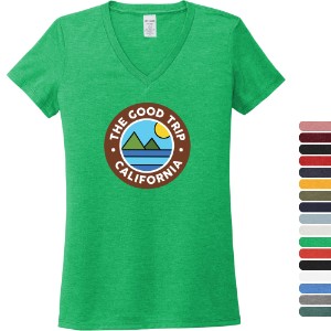 Allmade® Tri-Blend Full Color V-Neck Ladies' Tee - WJ6929