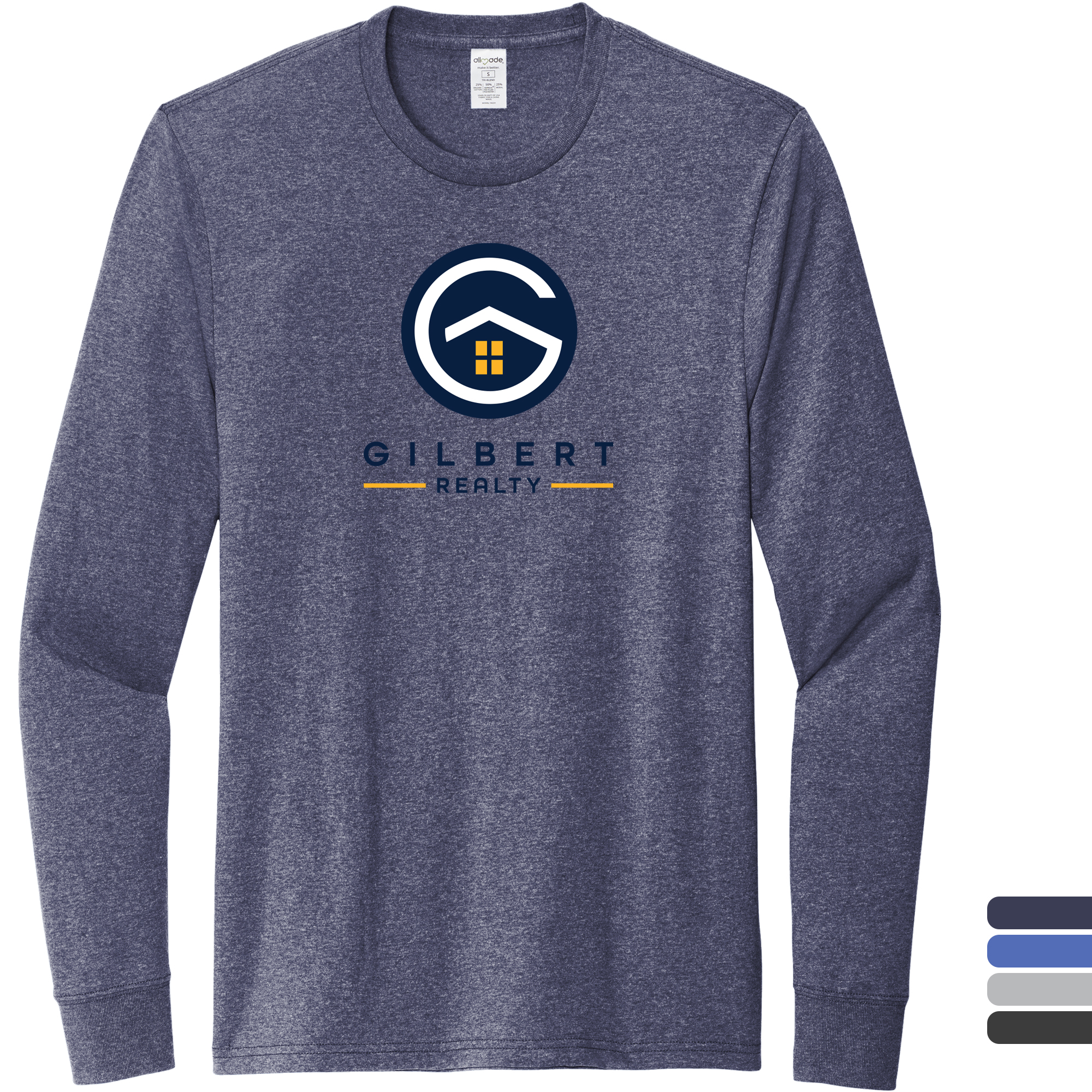 Product Photo 1 Allmade® Recycled Blend Full Color Long Sleeve Unisex Tee