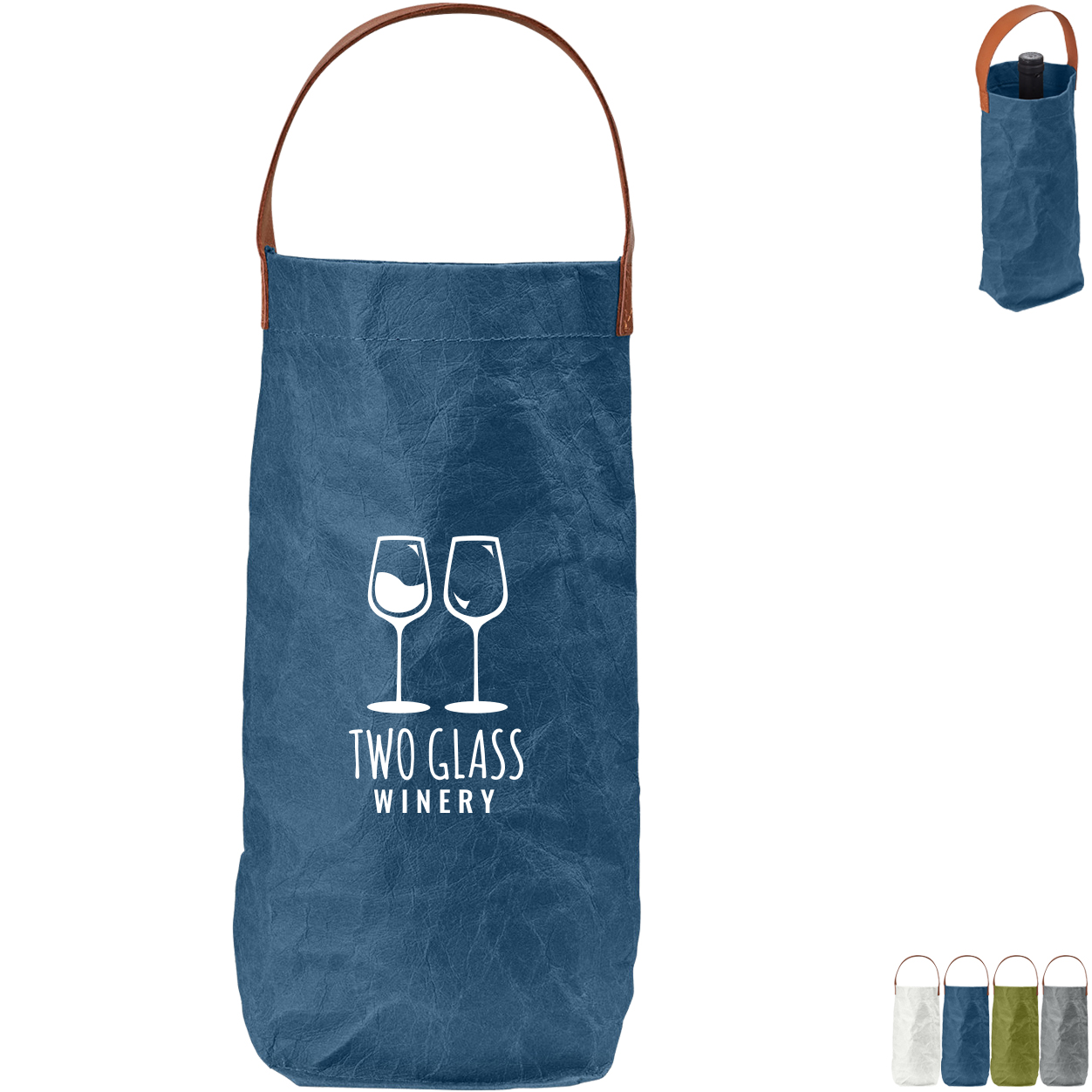 Product Photo 1 Home & Table Washed Paper Wine Tote