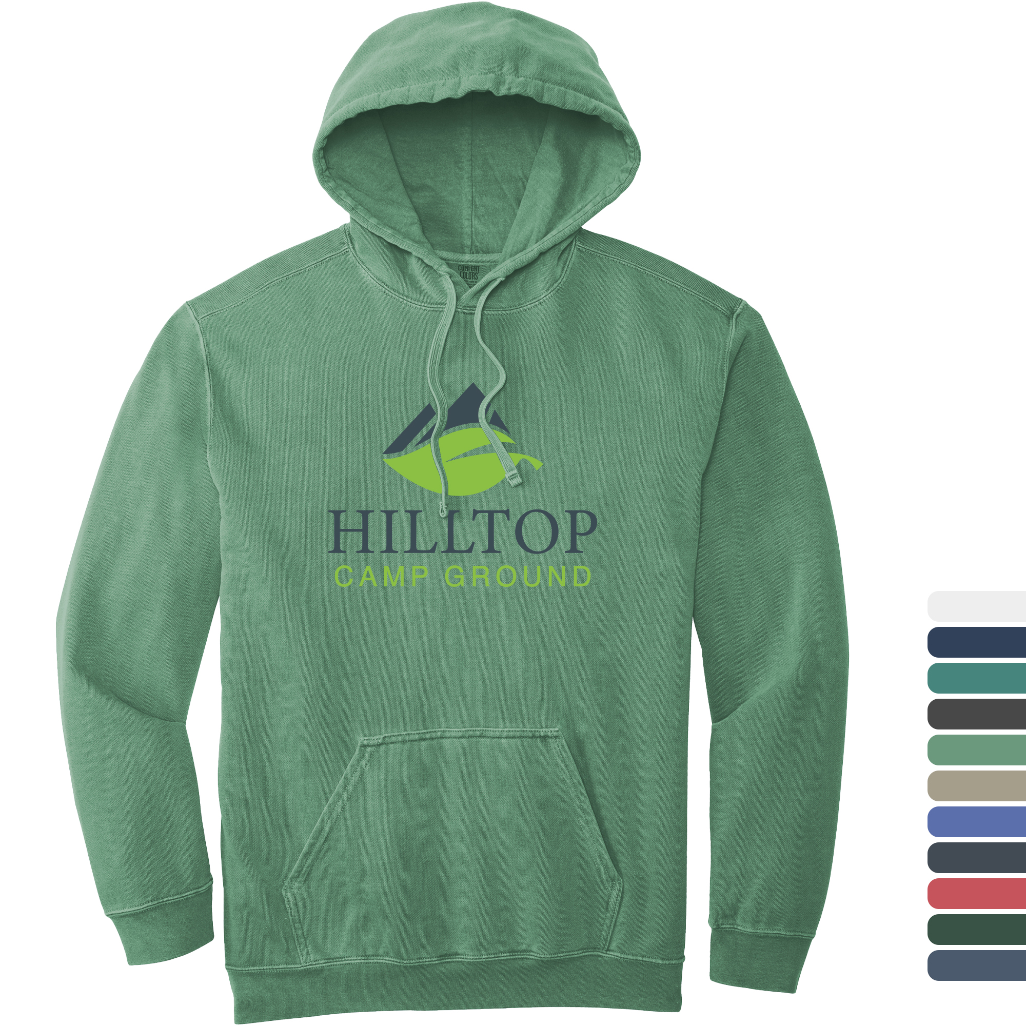 Product Photo 1 Comfort Colors® Ring Spun Cotton/Poly Full Color Unisex Hooded Sweatshirt
