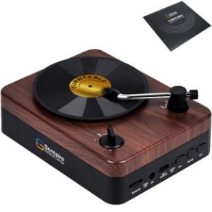 Turntable Bluetooth Speaker with Custom Record Envelope - TH1511