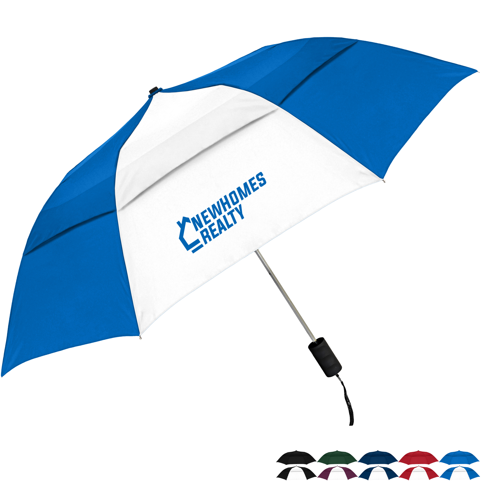 Product Photo 1 Vented Grand Practicality Folding Umbrella, 46" Arc