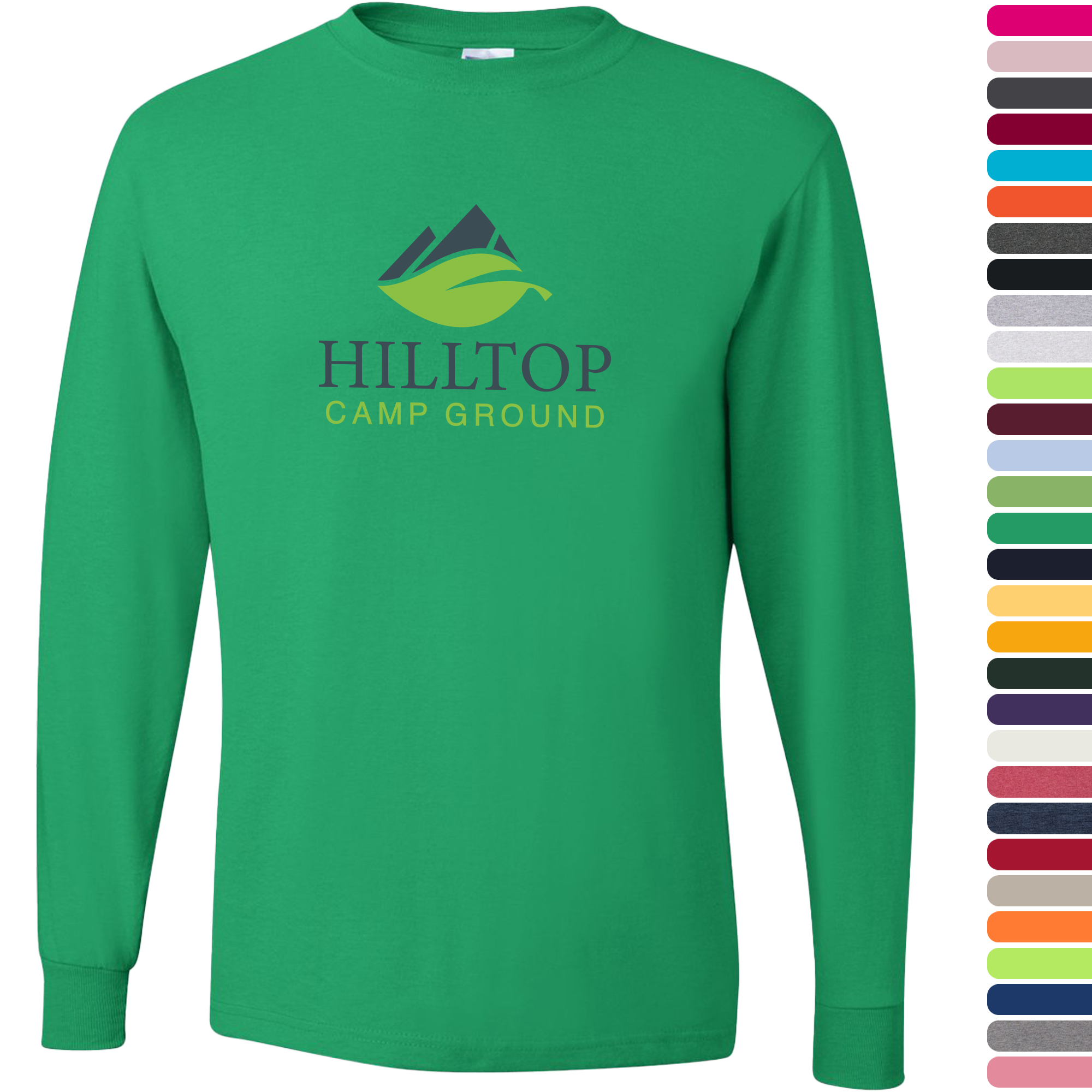 Product Photo 1 JERZEES® Dri-Power® Active 50/50 Full Color Unisex Long Sleeve Performance Tee