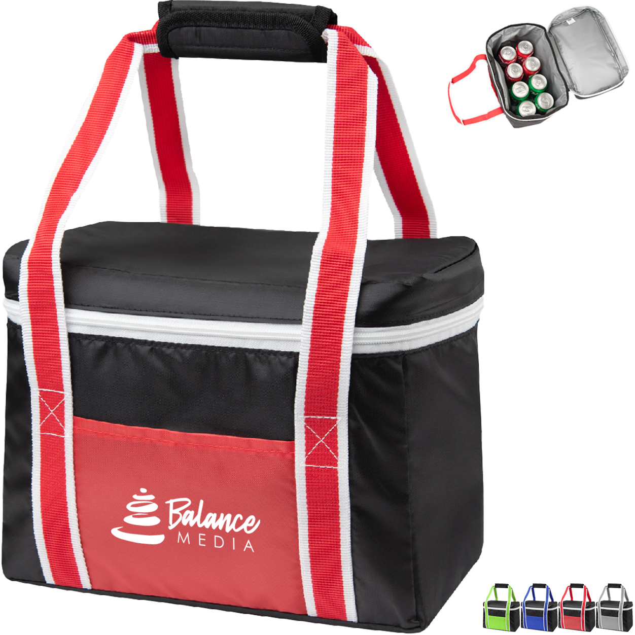 Product Photo 1 Chromatic 8 Can PU Cooler Lunch Bag - CLOSEOUT!