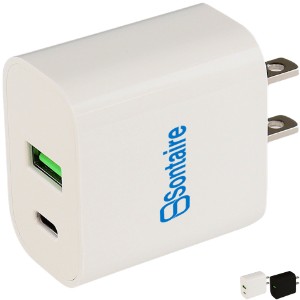 Dual Port Flat Wall Adapter - TX6221