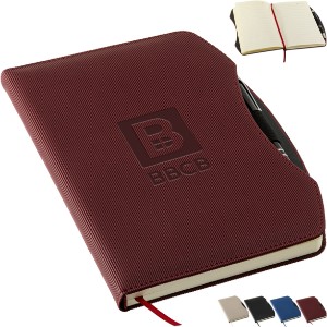 Arc Hard Cover Journal w/ Pen, 6-1/4" x 8-3/8" - AR1511