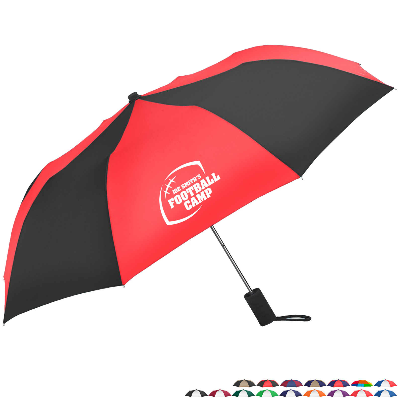 Product Photo 1 Revolution Folding Automatic Open Alternating Colors Umbrella, 42" Arc