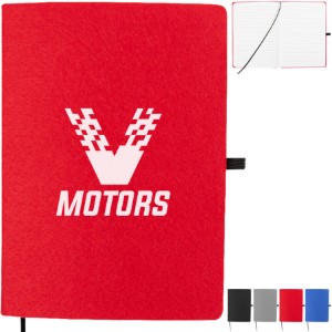 Book Club rPET Felt Notebook, 5" x 7" - HT6393