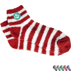 Fuzzy Stripe Unisex Socks - HT6501