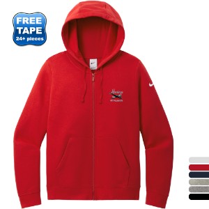 Nike® Club Fleece Sleeve Swoosh Full-Zip Ladies' Hoodie - NK2314