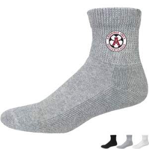Non-Binding Cotton Blend Athletic Quarter Socks - SE1104