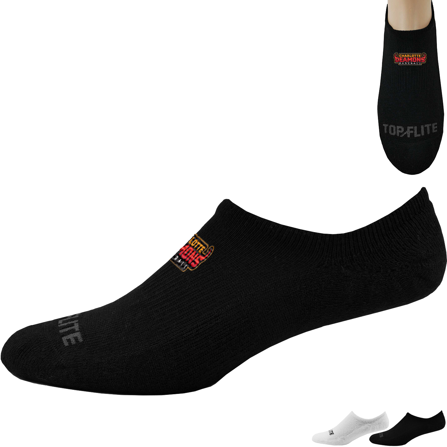 Product Photo 1 Top-Flite™ Seamless Toe No Show Socks