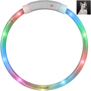 Light Up LED Rechargeable Dog Collar - AH1920
