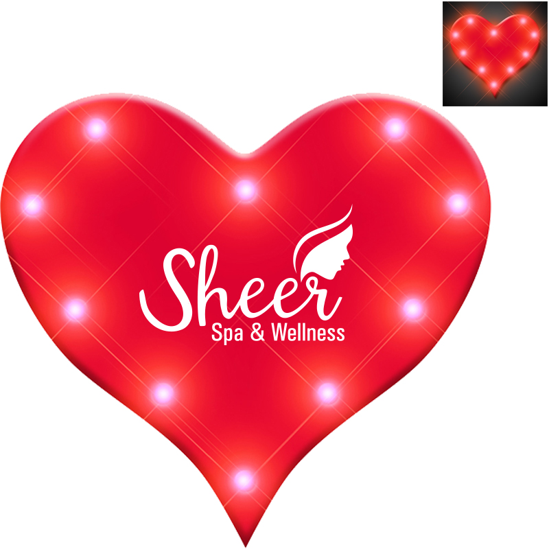 Product Photo 1 Heart Flashing LED Lapel Pin