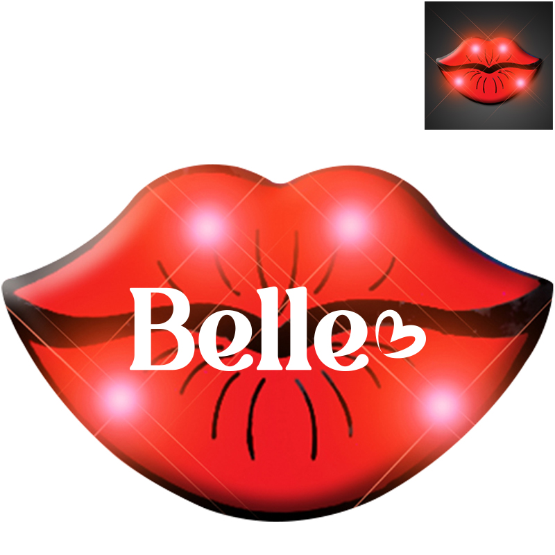 Product Photo 1 Lips Flashing LED Lapel Pin