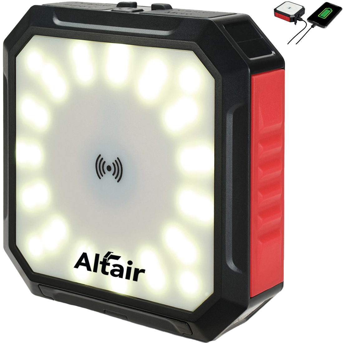 Product Photo 1 iLive™ Solar Power Bank & Light w/ Wireless Charger, 10000mAh