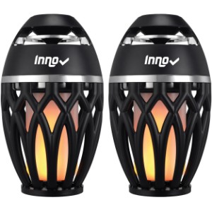 iLive™ Tiki & Bluetooth Speakers Set w/ LED Flame - GM2038