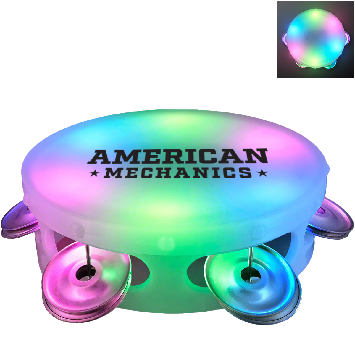 Product Photo 1 Light Up LED Tambourine, 4"