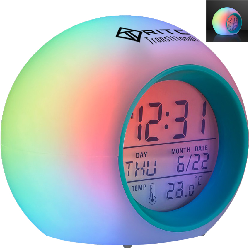 Product Photo 1 Round Color Changing LED Alarm Clock