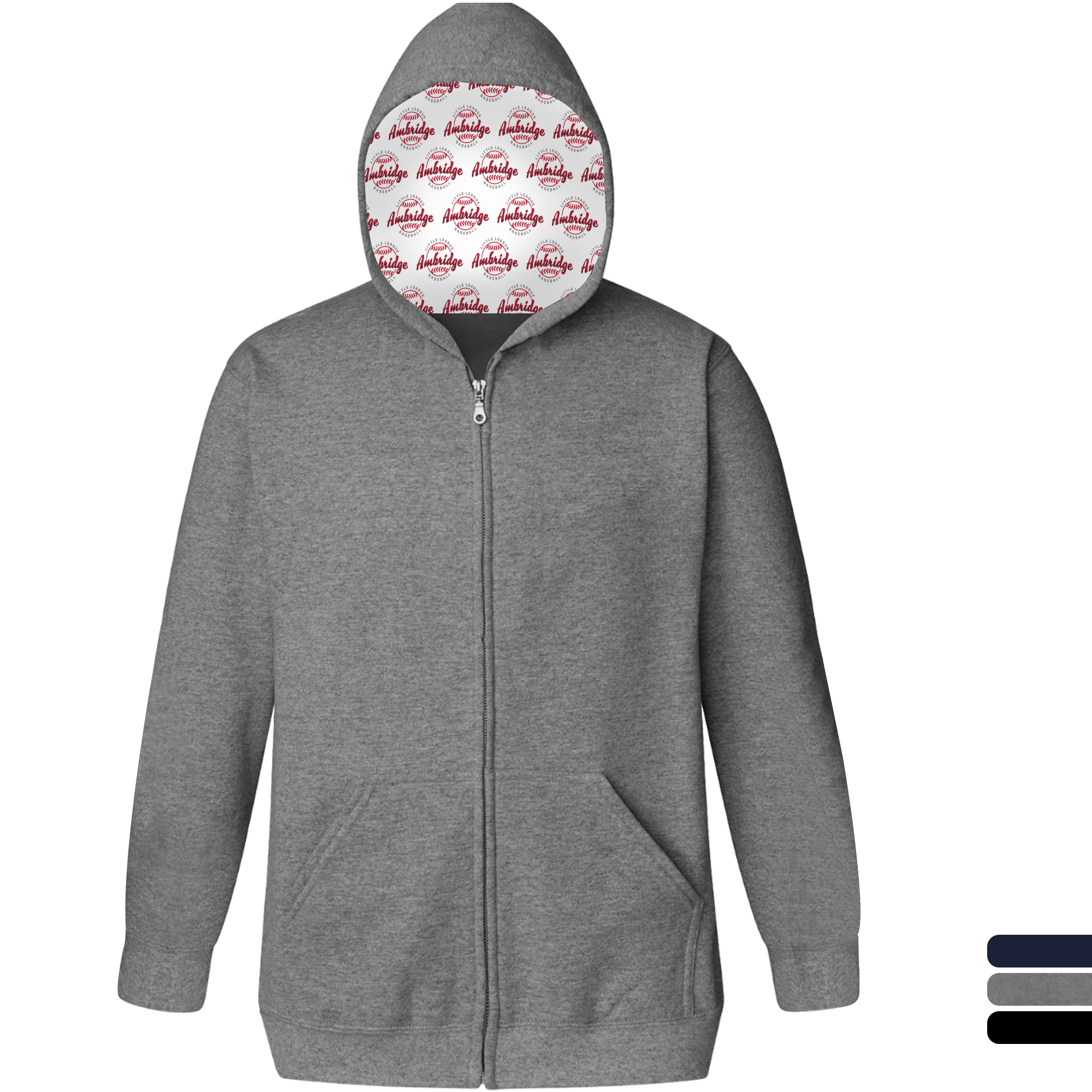 Product Photo 1 Cotton/Poly Full Color Unisex Zip Front Hoodie