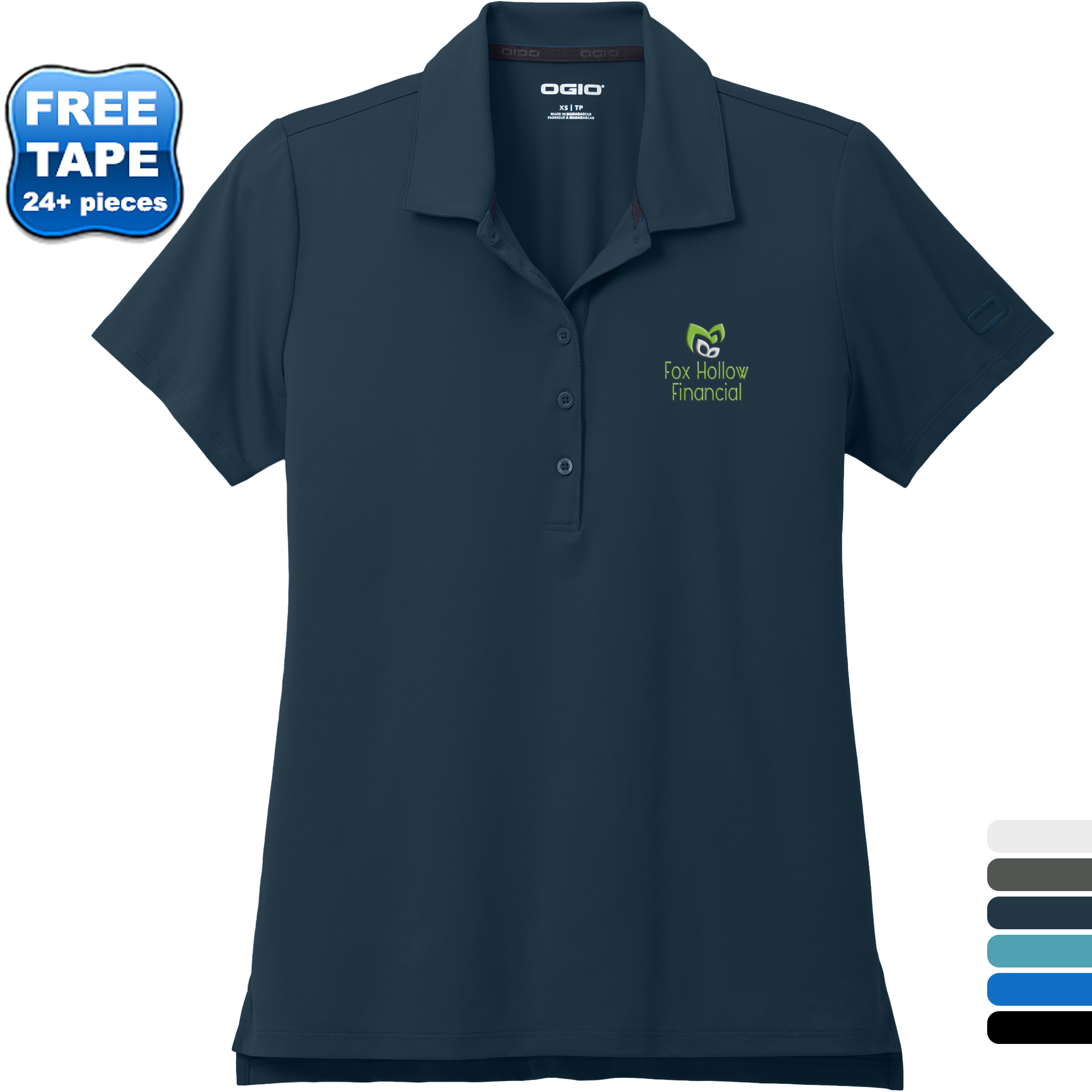 Product Photo 1 OGIO® Regain Recycled Poly/Spandex Ladies' Performance Polo