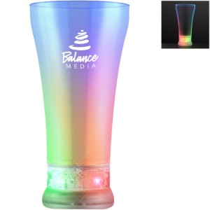 Light Up Multicolor LED Plastic Pilsner Glass, 12oz. - AH1900