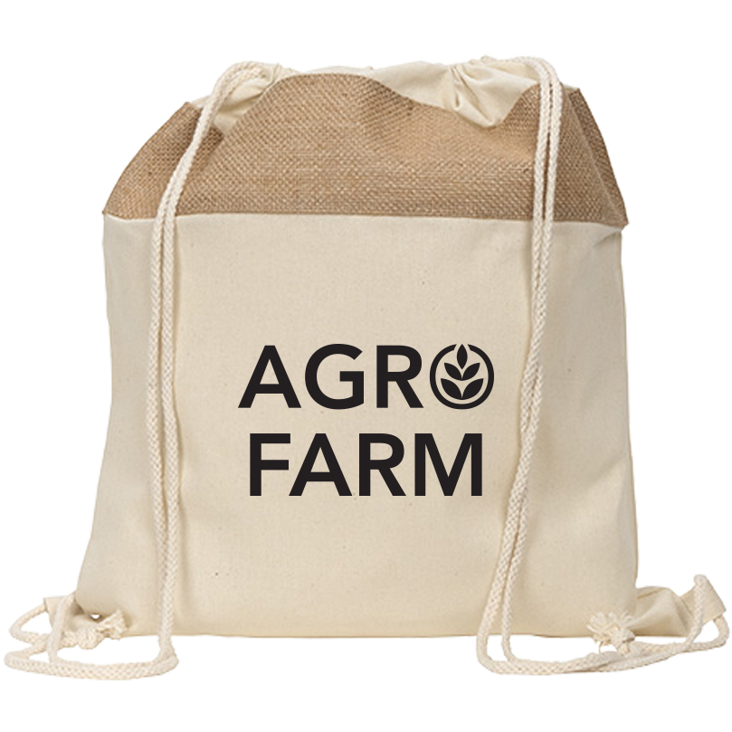 Product Photo 1 Savanna Jute & Recycled Cotton Drawstring Backpack