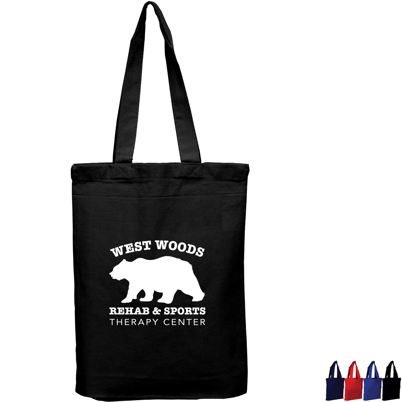 Product Photo 1 Lightweight Colored Cotton Tote Bag with Bottom Gusset