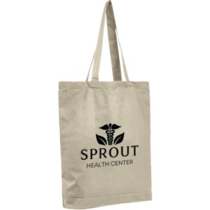 Economical Natural Tote Bag with Bottom Gusset - SB2555